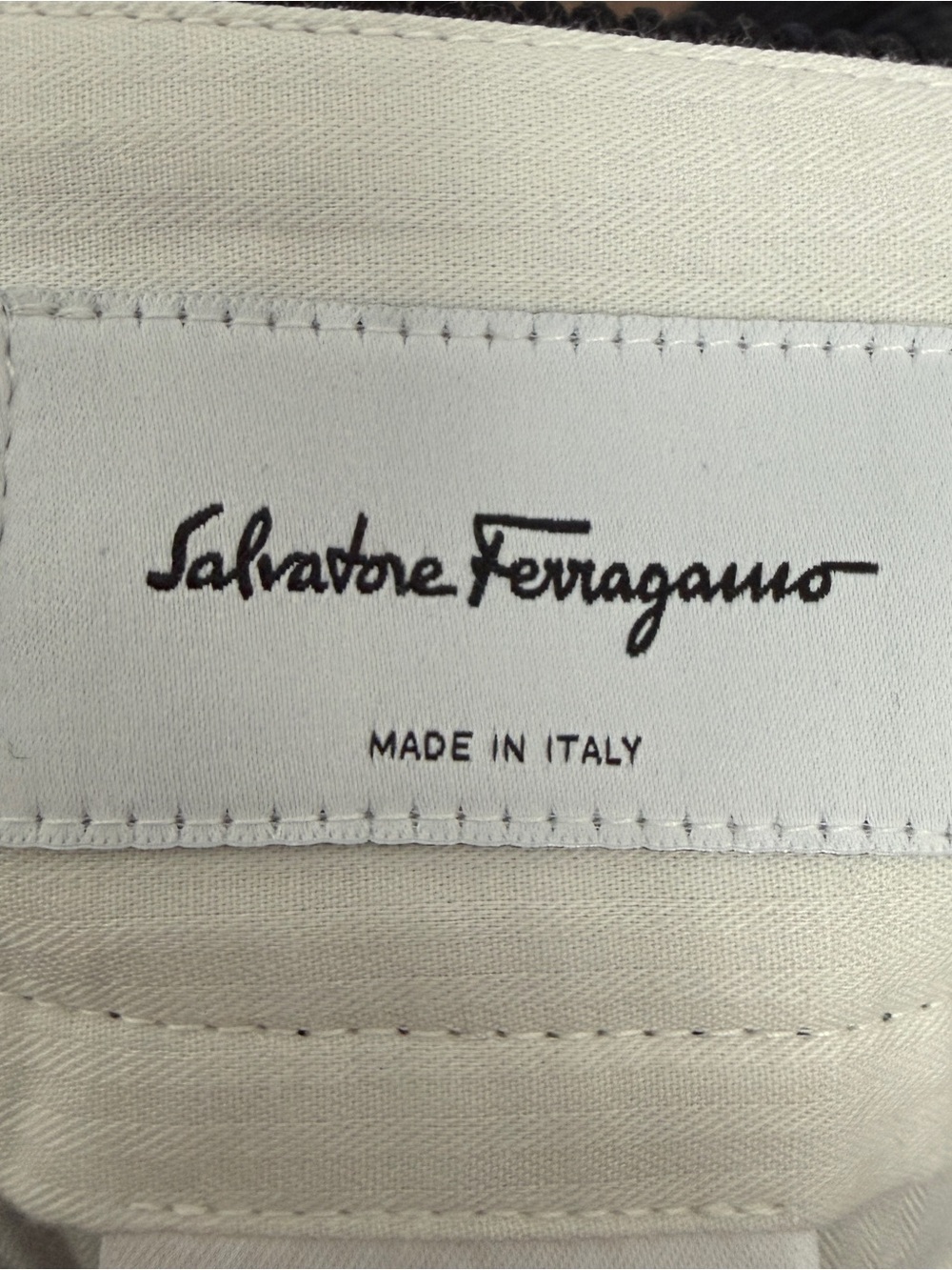 Salvatore Ferragamo Black Corduroy Men's Pants with Ankle Zips - Picture 3 of 7